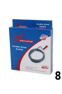 8MT SUSTA SPRAL LAVABO - GİDER AÇAR