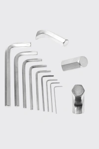 9 Parça Alyan Anahtar Seti Altıgen Uçlu Mobilya ve Tamir İçin