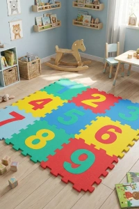 9 Parça Sayılar Puzzle Yer Matı