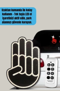 A Kalite Uzaktan Kumandalı LED Park Uyarı Işığı El Figürlü Model