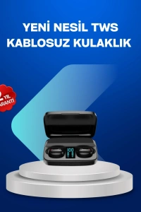 A10s TWS Bluetooth 5.0 Kablosuz Kulaklık 1800 mAh Şarj Kutulu