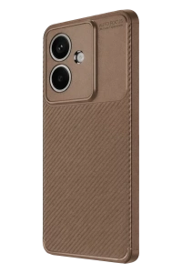 A3 Kılıf Auto Focus Karbon Kapak - Kahverengi