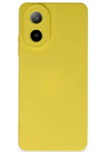 A38 Kılıf Nano içi Kadife Silikon - Sarı