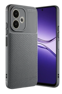 A5 Pro 4G Kılıf Auto Focus Karbon Kapak - Gri