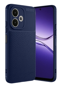 A5 Pro 4G Kılıf Auto Focus Karbon Kapak - Lacivert
