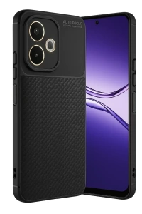 A5 Pro 4G Kılıf Auto Focus Karbon Kapak - Siyah