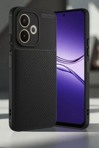 A5 Pro 4G Kılıf Auto Focus Karbon Kapak - Siyah