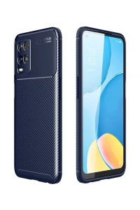 A54 4G Kılıf Auto Focus Karbon Kapak - Lacivert