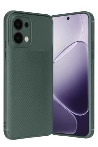 A6 Pro 4G Auto Focus Karbon Kapak - Koyu Yeşil