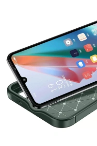 A60 Kılıf Auto Focus Karbon Kapak - Koyu Yeşil