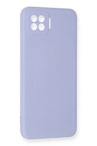 A73 Kılıf Nano içi Kadife Silikon - Lila