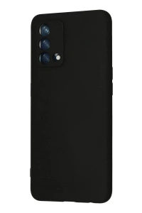 A74 4G Kılıf Nano içi Kadife Silikon - Siyah