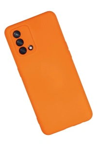 A74 4G Kılıf Nano içi Kadife Silikon - Turuncu