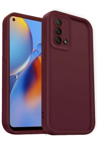 A74 4G Kılıf Viera Silikon - Bordo