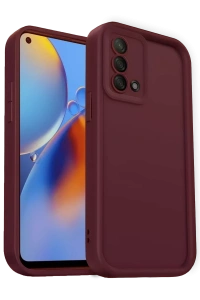 A74 4G Kılıf Viera Silikon - Bordo