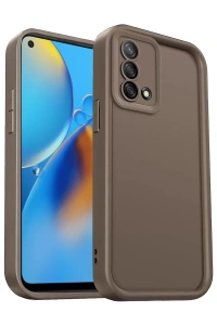 A74 4G Kılıf Viera Silikon - Kahverengi