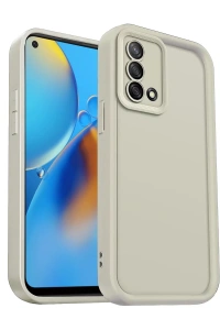 A74 4G Kılıf Viera Silikon - Krem