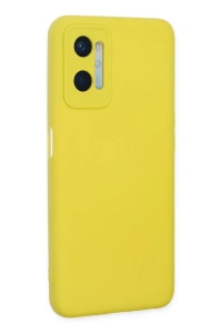 A96 Kılıf Nano içi Kadife Silikon - Sarı