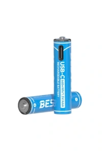 AAA Şarj Edilebilir 2li 1.5V USB-C İnce Pil