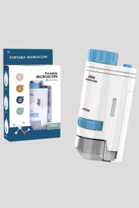ABS Gövdeli Öğrenci ve Hobi Mikroskobu – Mavi Renk