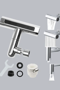 ABS Pirinç Alaşımlı Musluk Başlığı 4 Modlu 360° Dönebilen ve Ekonomik