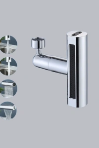 ABS Pirinç Alaşımlı Musluk Başlığı 4 Modlu 360° Dönebilen ve Ekonomik