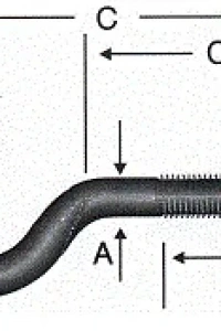 Açık Metrik Kanca M5 / 21x100 - 100 Adet