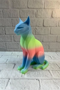 Açık Rainbow Kedi Biblo Modern Salon ve Raf Dekoru