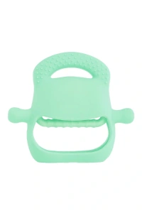 Açık Yeşil Bebek Silikon Diş Kaşıyıcı