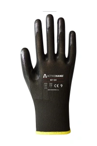 Active NT 101 PU Siyah Nitril Eldiven 10 Numara