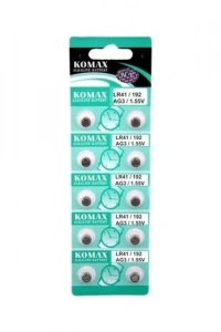 AG3 Saat Pili - Düğme Pil 10lu Paket LR41/192 1.55V