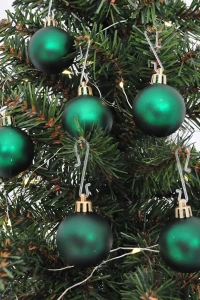 Ağaç Süsleme Topları 6lı - 4cm - Mat Yeşil