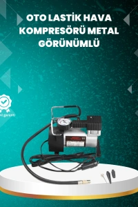 Ağır Hizmet Tipi Oto Kompresör 140 PSI Manometreli