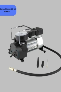 Ağır Hizmet Tipi Oto Kompresör 140 PSI Manometreli