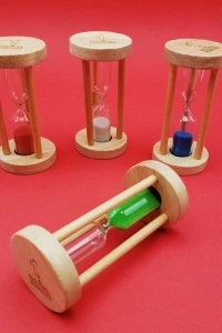Ahşap 1 Dakikalık Kum Saati