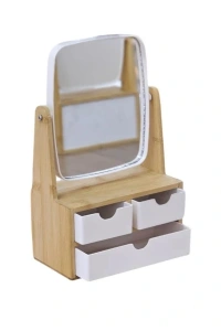 Ahşap 3 Çekmeceli Ayna