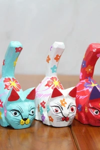 Ahşap 5li Kedi Seti Model 4