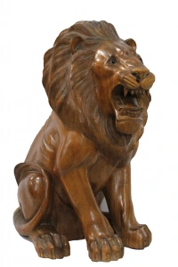 Ahşap Aslan Figürü 50 cm