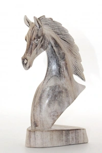 Ahşap At Büstü 25 cm