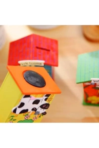 Ahşap Ev Tasarımlı Kumbara