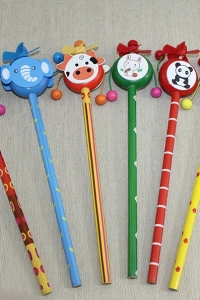 Ahşap Hayvan Figürlü Kurşun Kalem