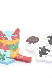 Ahşap Kedi - Köpek Yapboz