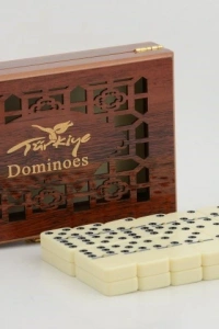 Ahşap Kutulu Domino Oyunu