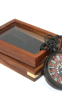 Ahşap Kutulu Köstekli Saat Model 2