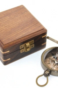 Ahşap Kutulu Pusula Model 6