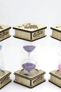 Ahşap Ledli Kum Saati Model 2