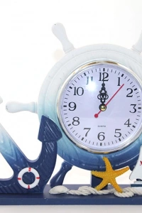 Ahşap Marin Dümenli Saat Model 1