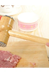 Ahşap Saplı Et Dövme Çekici