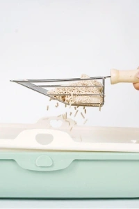 Ahşap Saplı Metal Kum Temizleme Küreği