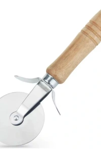 Ahşap Saplı Pizza Kesme Bıçağı